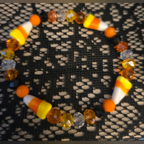 Glass Crystals/Beads Candy Corn Bracelets set of 2! - Picture 13 of 14